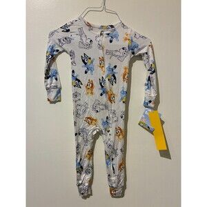 NWT Bluey One-Piece Viscose Pajama Coverall - 2T